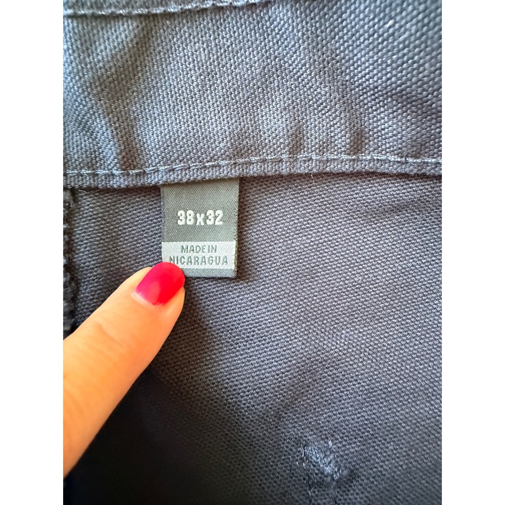 Carhartt  Loose Fit Washed Duck Utility Work Pants Midnight Navy 38x32 NWOT - Picture 4 of 10